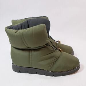 J. Crew Elsa Puffer Boot w/ Primaloft Huntington Green Women's Size 8
